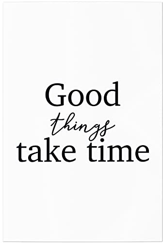 JUNIWORDS Poster, Good Things take time, 20 x 30 cm