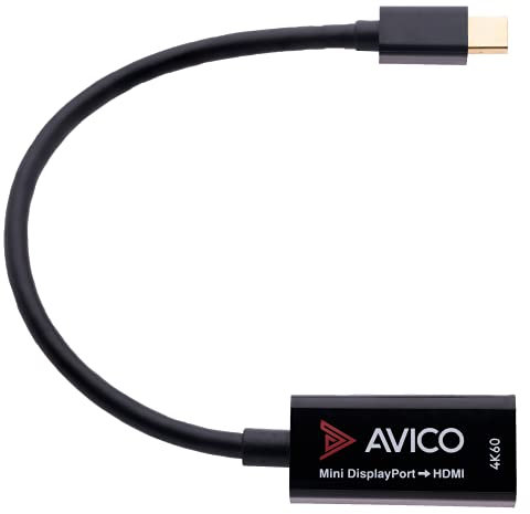 Active Mini DisplayPort 1.2 to HDMI 2.0 Adapter – 4K 60hz HDR – 2K 144hz – 1080P 240hz – for Monitors, TVs, PCs, MacBooks, Projectors – Thunderbolt 2 Compatible