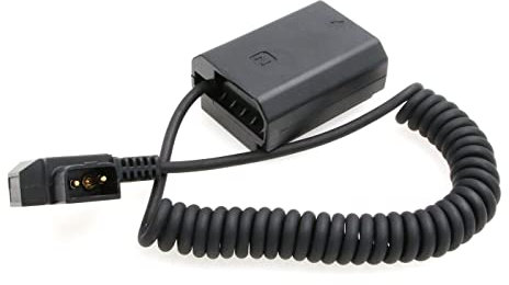 ZBLZGP NP-FZ100 Dummy-Battery to Dtap Coiled Power Cable for Sony Sony A9 A7III A7RIII A7RIV A7SIII Camera