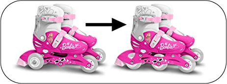 Rollers TRISKATES Einstellbar 2 in 1 Barbie 27-30, PINK