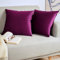 Blumtal 2er Set Kissenbezug 40x60 cm Violett - dekorativer Samt Kissenbezug mit verstecktem Reißverschluss, Kissenhülle für Zierkissen Deko-Kissen Polster Sofakissen & Couchkissen, waschbar