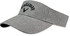 Callaway Herren Standard Liquid Metal Visor Heather Gray/Black, OSFM Mütze, Grau/Schwarz, Einheitsgröße