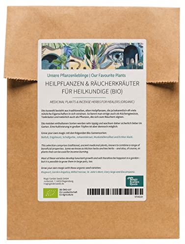 Nos plantes préférées : Plantes médicinales & herbes à fumer pour les guérisseurs (bio) - Set de graines avec 6 variétés polyvalentes du monde merveilleux des herbes - augmente le bien-être !