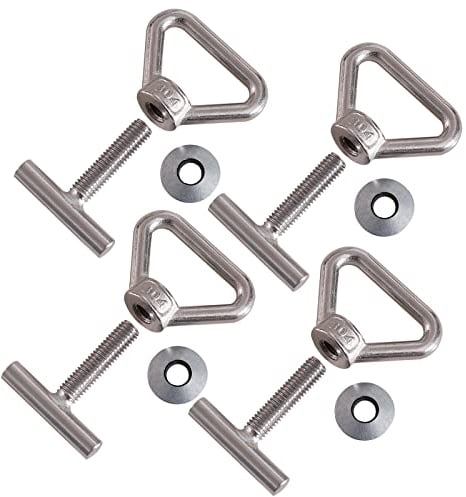 Twowinds Ladungssicherung Set Zurrösen zur Ladungssicherung T5 T6 Multivan California Caravelle Caravana (Set von 4)