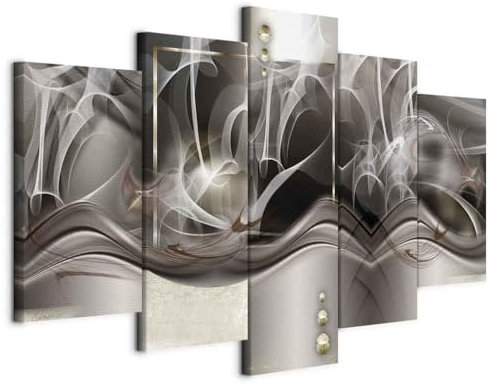 murando - Quadro Astratto 150x75 cm 5 Pezzi Stampa su tela XXL Immagini Moderni Murale Fotografia Grafica Decorazione da parete Quadri Componibili Ornamento 3D Effetto