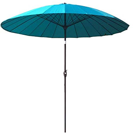 CHEMYO Parasol de Jardin extérieur | 2,7 M | Rond/Inclinable/avec Manivelle/Mât Parapluie 38MM, pour Terrasse/Patio/Balcon/Table Basse (12 Couleurs) - sans Base ()