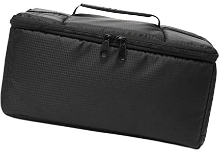 Harilla Angelrollen-Tasche, groß, Angelausrüstungstaschen, herausnehmbare Trennwände, Karpfenzubehör, Tragbare Angelrollen-Ausrüstungstasche, Tragetasche, Angelrolle Aufbewahrungstasche, Schwarz