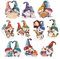 Ideen mit Herz 3-D Motive, ausgestanzt, ca. 7-10 cm, 10 Stück im Beutel | Bilder zum Basteln & Dekorieren | Grußkarten selber machen | Bildmotive für Scrapbooking & DIY-Deko (Fröhliche Winter Wichtel)