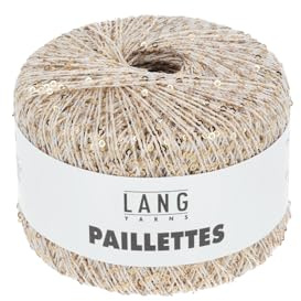 Lang Yarns Paillettes 39.0002 - weiß/gold
