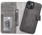 Solo Pelle Lederhülle kompatibel für iPhone 15 in 6.1 Zoll abnehmbare Hülle (2in1) inkl. Kartenfächer für das original Apple iPhone 15 (Steingrau)