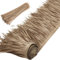 Yilloog Rollo de paja de palma, rollo de paja de estilo mexicano, paneles de paja para techo Tiki, cabaña, palapa, tejados, hierba ciega de pato, para Tiki, bar, cabaña, jardín, patio (gris marrón, 4