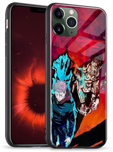 Yuji Itadori und Sukuna JJK Stand Out Anime Phone Case - TPU Cool Schutzhülle, personalisiertes Manga Design für iPhone 11