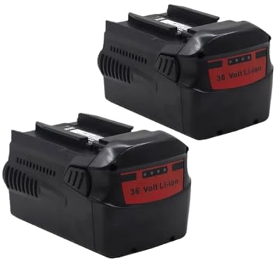 Batterie 6,0 Ah 36 V, Compatible avec Hilti Batterie 36 V, Te 7-A, WSC 7.25-A, WSC 7.25-A36, WSC 70-A36, WSR 36-A, Te 6-A36. (Color : 2pcs 6.0Ah)