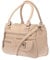 Christian Wippermann große Damen Umhängetasche Tasche Schultertasche in Leder Optik Beige-Dunkel