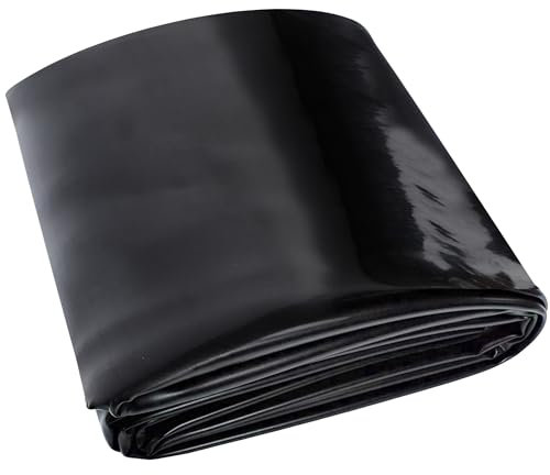 Adroiteet 14 x 14 FT Pond Liner, 20 Mil Fish Pond HDPE Liner, Pond Liners for Outdoor Ponds, Koi Ponds, Garden Fountain, Waterfall
