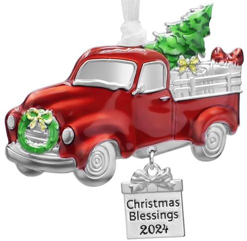Laraine Christmas Tree Ornaments – 2024 Decorative Hanging Pendant of Car Charm Holiday Keepsake Gift Home Decor (Car (2024))