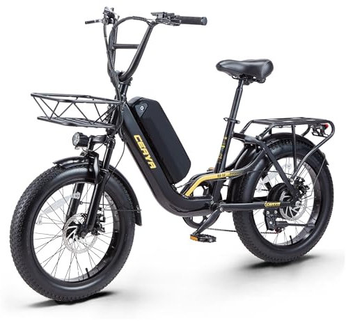 VOZCVOX E Bike Herren Damen 20 Zoll Ebike Elektrofahrrad Für Erwachsene Fat E-Fahrrad Mit 48V15AH Lithium-Akku,7-Gang-All-Terrain Ebikes 25km/h,Reichweite Bis Zu 45-60 Km R8SE