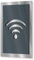Urhome WLAN Internet Türschild aus V2A Edelstahl 160x110-250x175mm Anthrazit Ral 7016 - Piktogramm Schild rostfrei - Infoschild für Wand Tür Innen und Außen