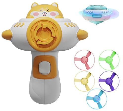 Genérico Juguetes de Disco para niños,Juguete de platillo para niños,Juguete de Lanzamiento de platillo para niños - Juguete para Buscar Gatos con hélices voladoras, Juguetes interactiv
