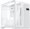 1st Player RT5 Micro ATX White PC Gaming Case - Dual Chamber, LED Screen and Curved Panoramic Tempered Glass (RT5 White No Fans)