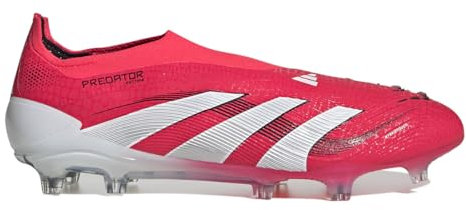 adidas Botas de fútbol Elite sin cordones para hombre, rojo y blanco, 46 2/3 EU