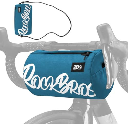 ROCKBROS Lenkertasche Rennrad, Fahrrad Lenkertasche Klein mit Schultergurt für MTB, Gravel, Scooter, Ebike, Verfügbare Kapazitäten 2L und 3,6L mit 100% Polyester
