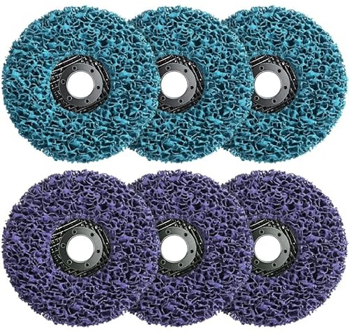 Idong 6PCS Strip Discs for Angle Grinder,Stripping Discs Rust Remover Wheel, Durable Poly Paint Removal Disc, Abrasive Angle Grinding Wheel for Clean and Remove Paint Rust Oxidation