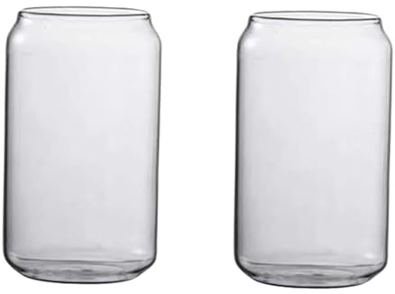 BESTYASH Trinkglas 2 Stück aus Glas 350ml für Weihnachten Mottoparty | Kreativ, Elegant, Einzigartige Form, für Zuhause und Restaurant, Geeignet für Wasser, Kaffee, Tee, Milch