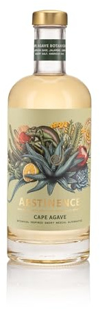 Abstinence South African Cape Agave Alcohol-Free Mezcal, Smoky Vegan 75cl | Sage, arabica bean, jalapeno, mesquite, American oak, toasted, earthy, gluten free, long finish, ideal gift