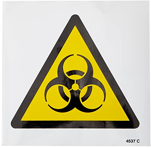 Caledonia Schilder 24537 C Biohazard Symbol Zeichen, selbstklebendes Vinyl, 150 mm x 150 mm