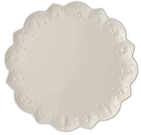 Villeroy & Boch Toy's Delight Royal Classic Platzteller, Premium Porzellan, Weiß, 34 cm