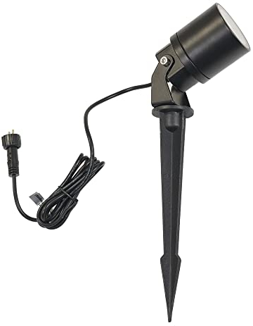 VBLED® Werios Gartenstrahler, Gartenleuchte, Außenstrahler, Spießstrahler, Gartenspot 12V AC Leuchtmittel ist wechselbar, IP 65 (Einzeln ohne Leuchtmittel)