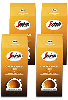 Segafredo Zanetti Caffé Crema Dolce Lot de 4 pots de crème 1000 g