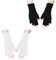 2 Pairs Gel Manicures Glove Anti UV Fingerless Gloves Protect Hands UV Shield Glove for Nail Design