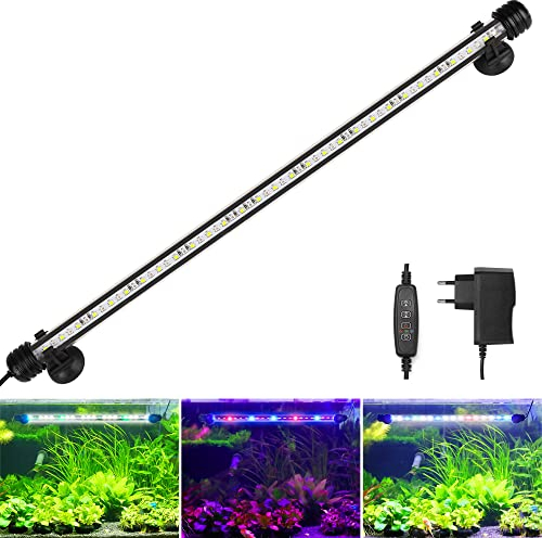 BELLALICHT LED Aquarium Light - Timer Dimmer, RGB-White Light, IP67 Waterproof, 10 Brightness Levels, L-49C