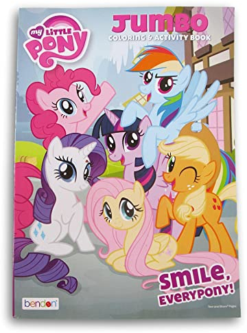 Pony Mal- und Aktivitätenbuch mit Rainbow Dash, Fluttershy, Applejack und mehr, 64 Seiten