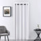 XTMYI - Closet Curtain for Bedroom Closet Door Accordion Door Foldable Soundproof Blackout Curtains for Door Shower Bathroom Laundry Room Double Door, 80 Inches Length, White