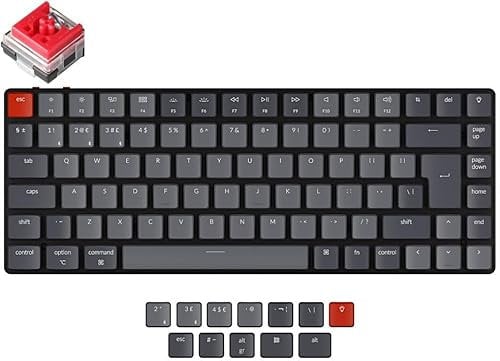 UK Keychron K3v2 Bluetooth Backlit Optical Soldered Linear Switches Ultra-slim Aluminium Mac/PC 75% Keyboard