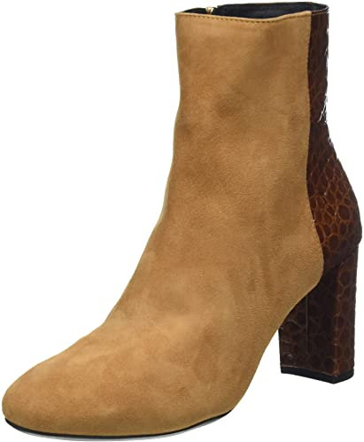 Geox D Pheby 80 F, Stivaletti Donna, Marrone (Cognac), 38 EU