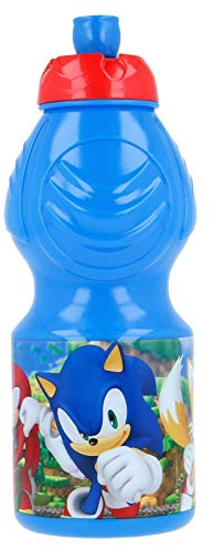 ALMACENESADAN Bouteille sport multicolore, produit en plastique réutilisable, sans BPA, capacité 400 ml (bleu)