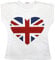 A2Z 4 Kids Girls T Shirts England Football World Cup Heart T-Shirt Soft Feel Tank - T Shirt 552 White 13