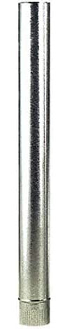 TUBO CHIMENEAS O ESTUFAS DE LEÑA GRIS GALVANIZADO Y NEGRO VITRIFICADO DE 1 METRO DE LARGO, IDEAL ESTUFAS DE CAMPO CORTIJOS MASIAS RURALES, TUBO ESTUFA DESDE 100MM HASTA 500MM (110, GRIS)