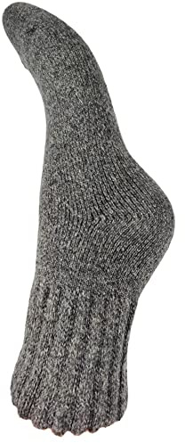JOYA Luxurious Wool Blend Thick Socks UK 4-7 EU 36-40 Dark Grey