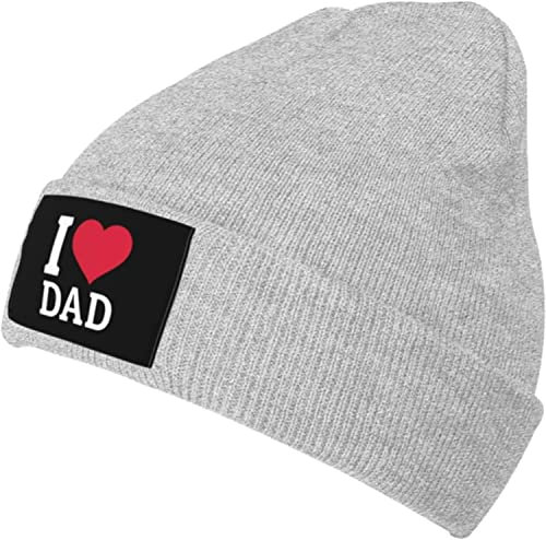 YINGD Strickmütze I Love Dad Warm Beanie Mütze Wintermütze Unisex für Männer Frauen, #351, One size