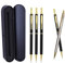 MROOFUL Luxuriöser Druckbleistift, Vollmetall, 0,5 mm, Mine, goldfarben, Silber, Stifthalter mit Geschenkbox, Kunst, Skizzenmalerei, Bleistift, koreanische Schule, Schreibwaren (Gold)
