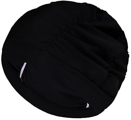 Lin's Liliana Cuffia da nuoto per capelli lunghi – Cuffia da nuoto per donne e ragazze – Cuffia da bagno comoda vestibilità cappello da nuoto scalabile (nero)