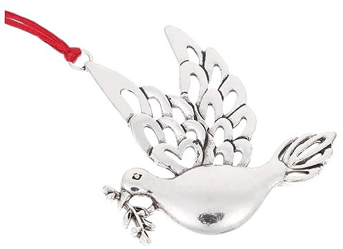 ABOOFAN Christbaumschmuck Anhänger Friedenstaube Weihnachtsbaum Dekore Tauben-Vogel-anhänger Weihnachtsdekoration Zum Aufhängen Schneemann-anhänger Ornament Einzigartig Zinklegierung