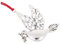 ABOOFAN Christbaumschmuck Anhänger Friedenstaube Weihnachtsbaum Dekore Tauben-Vogel-anhänger Weihnachtsdekoration Zum Aufhängen Schneemann-anhänger Ornament Einzigartig Zinklegierung