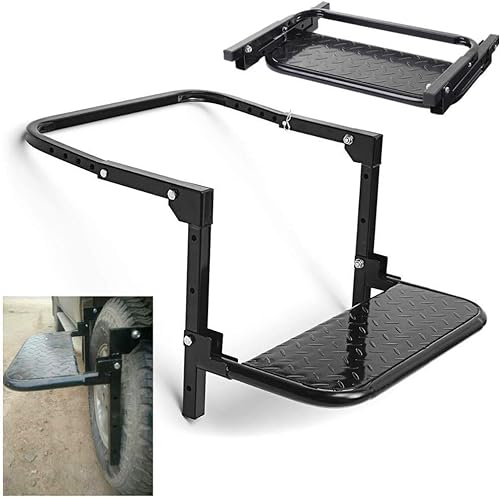Gtzly Trittstufen, Universelle Reifenstufen for Pickup-Trucks, Suvs Und Wohnmobile. Die Verstellbare, Montierte Automatische Trittstufe Passt Auf Jeden Reifen Von 25,9 cm Bis 36,5 cm