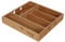 Terra Home Besteckkasten 5 Fächer Schublade Geschirrkasten Bambus braun 30x30x5 cm (1)